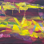 "Abgetaucht" Öl und Acryl auf Leinwand, 70x100 cm, 1.250 €, Herta M. Reitz