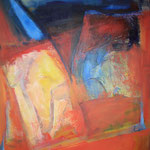 253 Aufbruch, Acryl auf Leinwand, Brigitte Reich, 80 x 100 cm