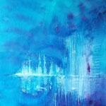 397 Winter, Acryl auf Leinwand, Ilse Leineweber, 50 x 50 cm, Christine Neumann, 100 x 80 cm