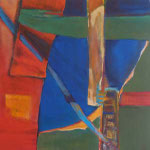 003 II Abstraktionen, Acryl auf Leinwand, Brigitte Reich, 60 x 60 cm
