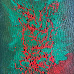 193 Stachel und Stich, Acryl auf Leinwand, Ilse Leineweber, 100 x 70 cm