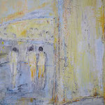 002 Vorstellung, Acryl und Pastell auf Leinwand, Gitta Junge, 70 x 50 cm