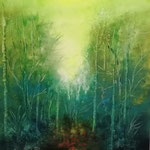 395 Frühling, Acryl auf Leinwand, Christine Neumann, 100 x 80 cm
