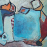 316 Frarbenspiel IV, Öl und Acryl auf Leinwand, Herta Reitz, 65 x 80 cm
