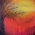 433 Sommer, Acryl und Heizungslack auf Leinwand, 100 x 70 cm, Christine Neumann