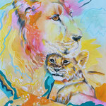 384 Liebend, Acryl auf Leinwand, Nicole Wächtler und  Michaela Heidlas-May, 120 x 80 cm