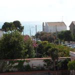 View from first floor - sea in background