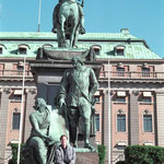 Sweden Stockholm Statue Gustav Adolfs 