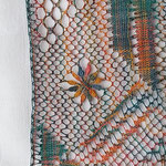 Klöppeldeckchen bunt Detail ("Die Wedemark klöppelt")