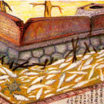 『魚死んで浮上(東別院の堀)』秋山和夫(2005年作)