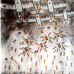 『B29空襲』中嶋　清(2005年作)