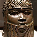 Commemorative head of a king (Oba), Benin 16th Century, Nigeria. Boston MFA
