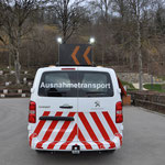 Zürcher Kies und Transport AG Ausnahmetransportbegleit-Fahrzeug mit LED Anzeigetafel