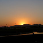 Sonnenuntergang am Flughafen Kunming