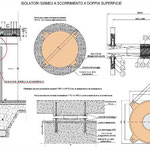 Contratto di Quartiere II Giarre - Alloggi E.R.P. - Particolari isolatori sismici a scorrimento