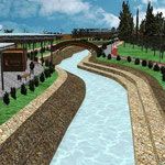 Riqualificazione urbana Acicatena - Torrente Lavinaio - Rendering