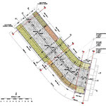 Consolidamento costone Tagliaborse in Sant'Alfio - Tratto 2 - Planimetria