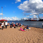 direkt neben der Strandperle  haben wir unser Lager 