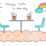 1235「お空でハッピーカフェ」作者：Asami
