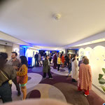 The hotel floor on opening night