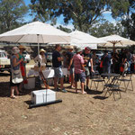 salon de vin en plein air, nous y avons rencontré des français, prétentieux et egocentrique, et de petits vignerons locaux, bien plus sympathiques, qui nous ont invité à visiter leurs vignobles, on reviendra donc après la fin des vinifications.