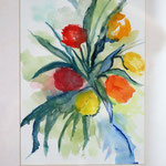 Frühlingsstrauß, Aquarell (2014)