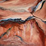 Aufbrüche, Acryl mit Strukturpaste (2014) (verkauft)