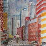 New York, Manhattan II, Aquarell (2012)