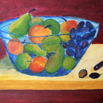 Stilleben, Obstschale, (2018)