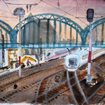 München, Hauptbahnhof, Aquarell (2017)