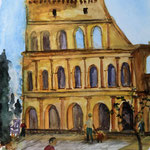 Rom, Kolosseum, Aquarell (2020)