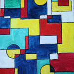 Inspired by Piet Mondrian, Acryl on canvas (2024)