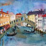 Venedig, Rialtobrücke III, Aquarell (2016)