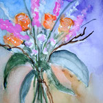 Bunter Strauß, Aquarell (2015)