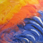 Feuer und Wasser, Acryl (2009)