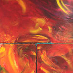 Solar dance, Acryl, Triptychon, (2022)