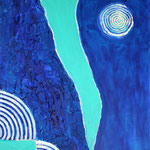 Der Riss, Acryl mit Strukturpaste (2013)