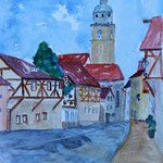 Lauf a. d., Pegnitz, Aquarell (2016)
