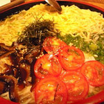 仕上げの素麺は寿司の鉢に！