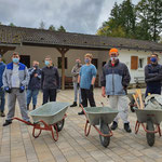 Besprechung des heutigen Arbeitseinsatzes