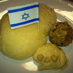 Pita, Falafel und Hummus