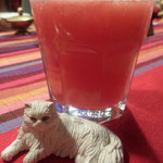 Melonensaft mit Rosenwasser