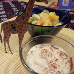 Uji wa wimbi & Saladi ya matunda (Obstsalat)