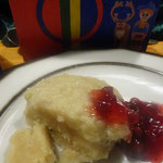 Flatpalt mit Preiselbeeren