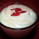Quarkspeise mit Gojibeeren