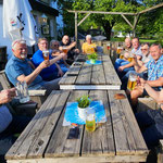Na een rit smaakt het biertje zooo lekker!