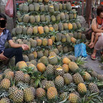 Local market pajak horas, pineapple