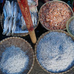 Local market pajak horas, salted dried fishes