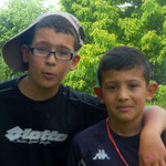 Yanis et son petit frère Zyad