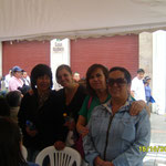 De izquierda a derecha: Rocío 1ra hija, Cintia, Diana, Guiovana